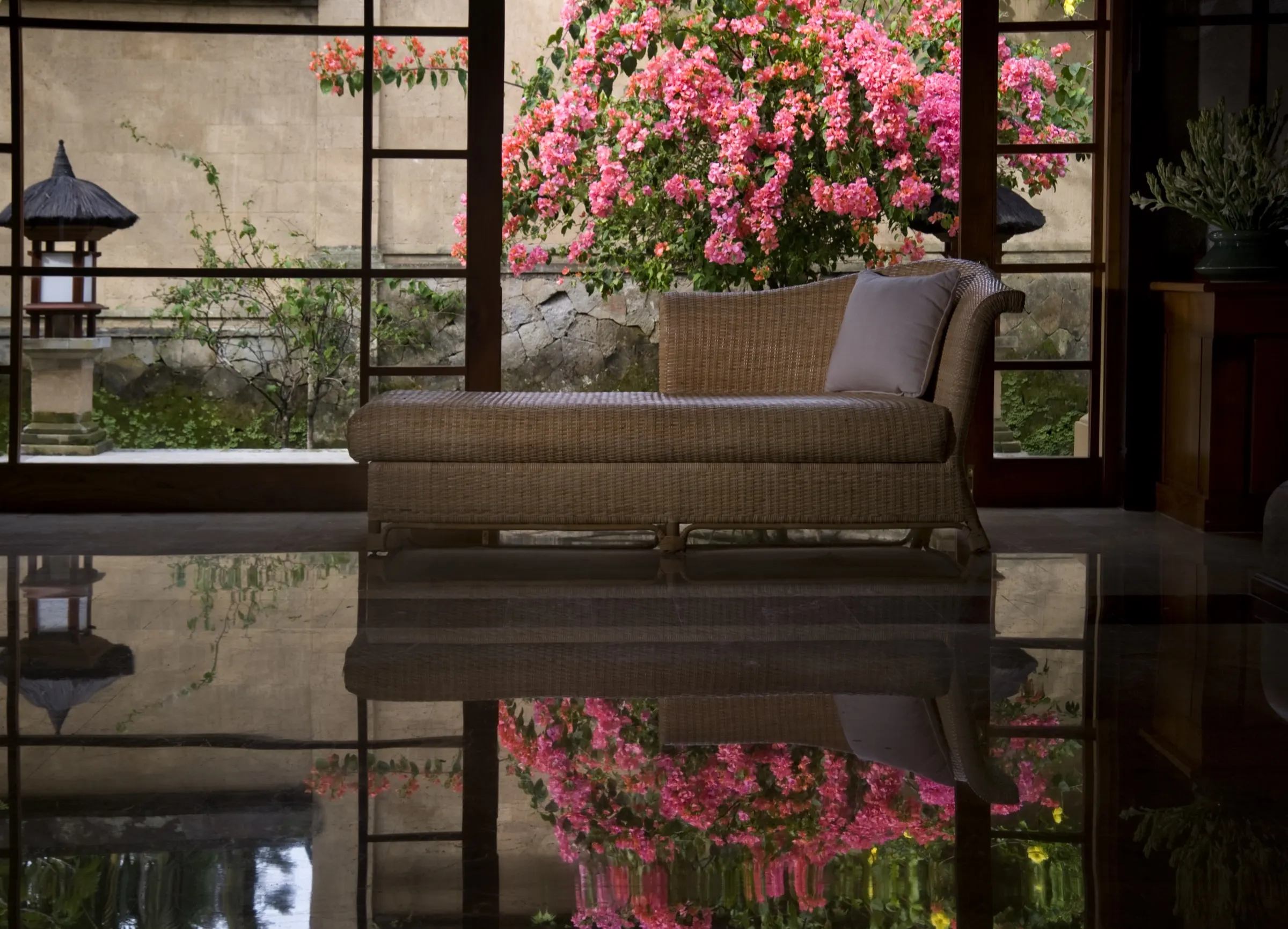 Amandari pool and valley view in Bali, luxury hospitality trends