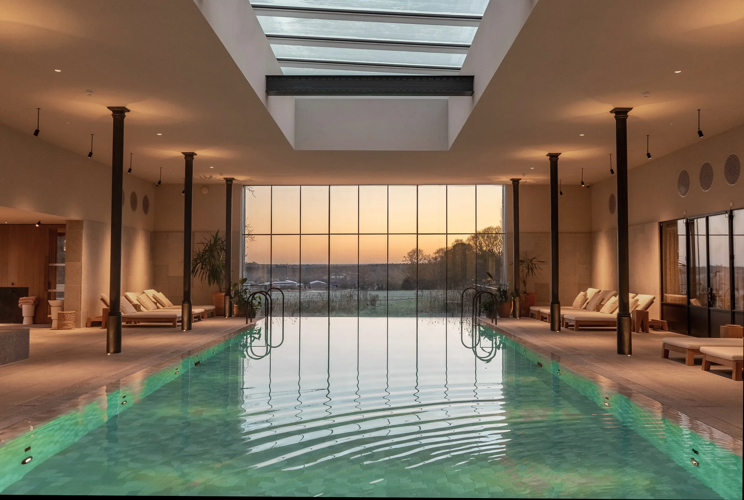 Sunset over a hotel terrace, hospitality consulting work